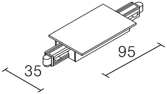 Vox recessed for innfelling senterkobling - Hvit-Spotskinner 230V-NorDesign-Hvit-380561606-Lightup.no