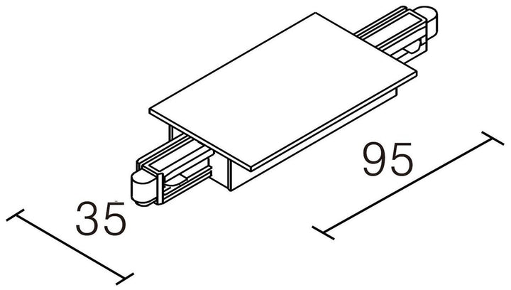 Vox recessed for innfelling senterkobling - Hvit-Spotskinner 230V-NorDesign-Hvit-380561606-Lightup.no