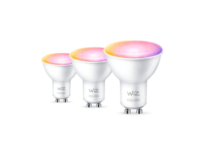 WiZ GU10 Lyspære 4,7W Wifi - Fullfarge 3 pakning-LED-pære GU10-WiZ-929002448433-Lightup.no