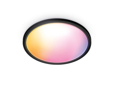 WiZ Smart Superslim taklampe 22W 2700-6500K RGB fullfarge 42 cm Wîfi - Svart-Taklamper-WiZ-929003301001-Lightup.no