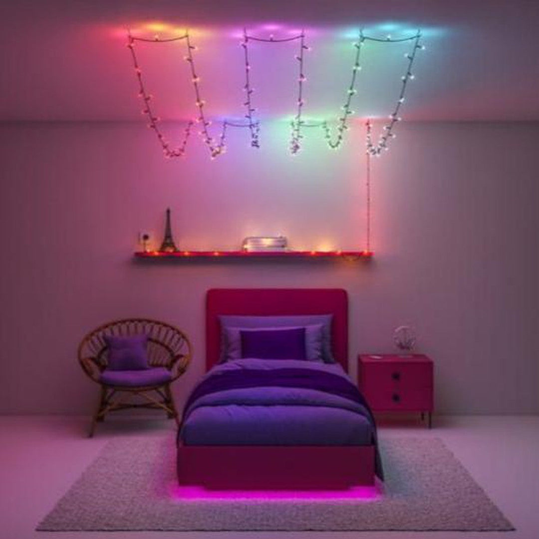 Wiz smart lyslenke 20 meter IP44 13W - Wifi-Julebelysning juletrelys ute-WiZ-Svart-929004101222-Lightup.no