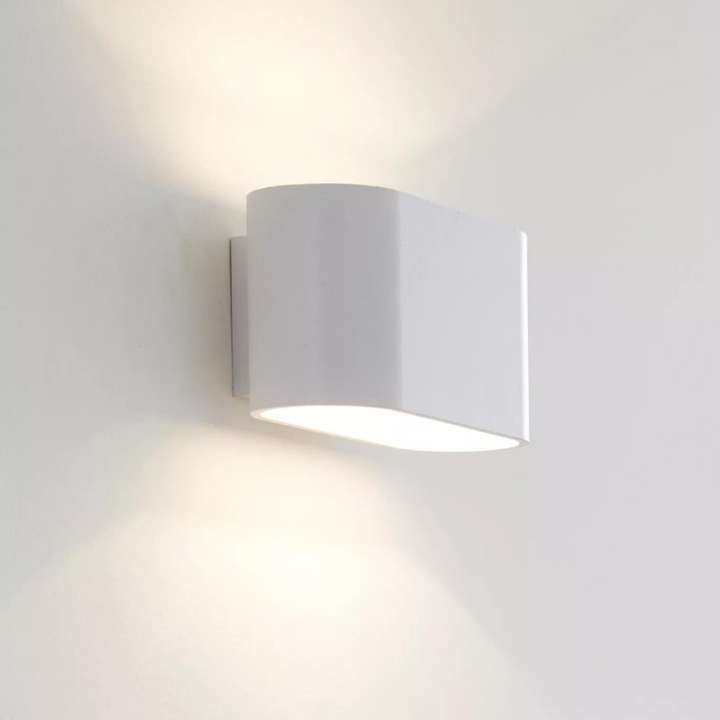 Xera oval vegglampe opp/ned lys-Vegglamper-Lucide-Svart / Gull-LC23254/01/30-Lightup.no