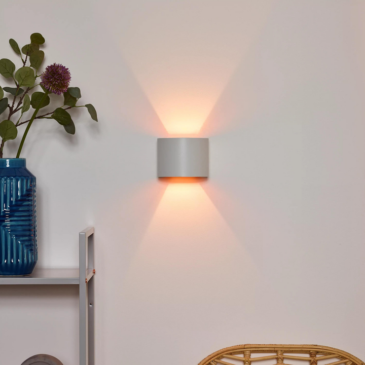 Xio round vegglampe opp/ned-Vegglamper-Lucide-Svart-LC09218/04/30-Lightup.no