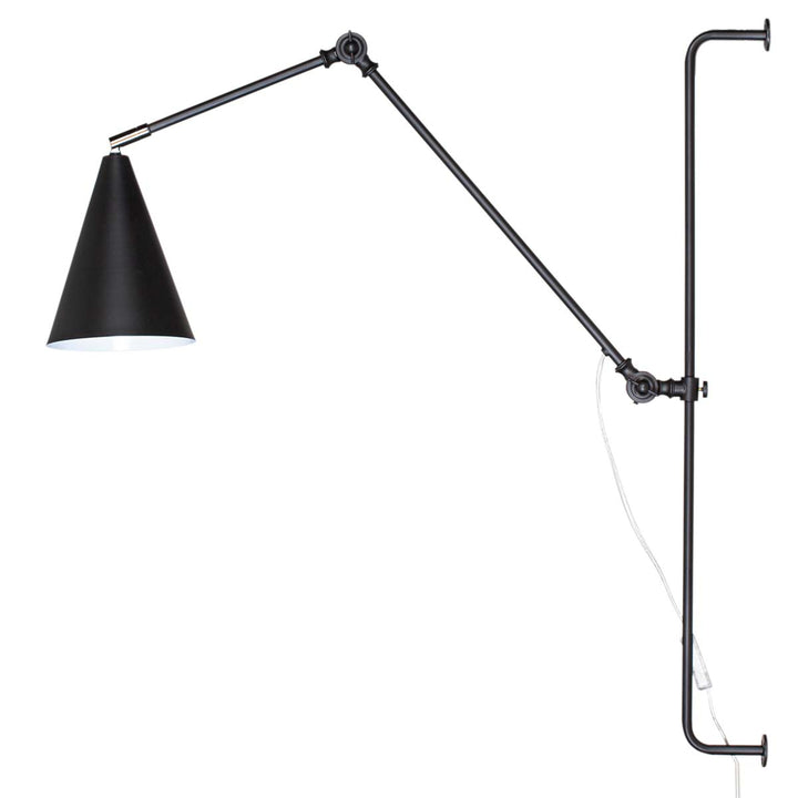 Yukon vegglampe lang - Matt svart-Vegglamper-By Rydens-Svart-Brs-4300530-4002-Lightup.no
