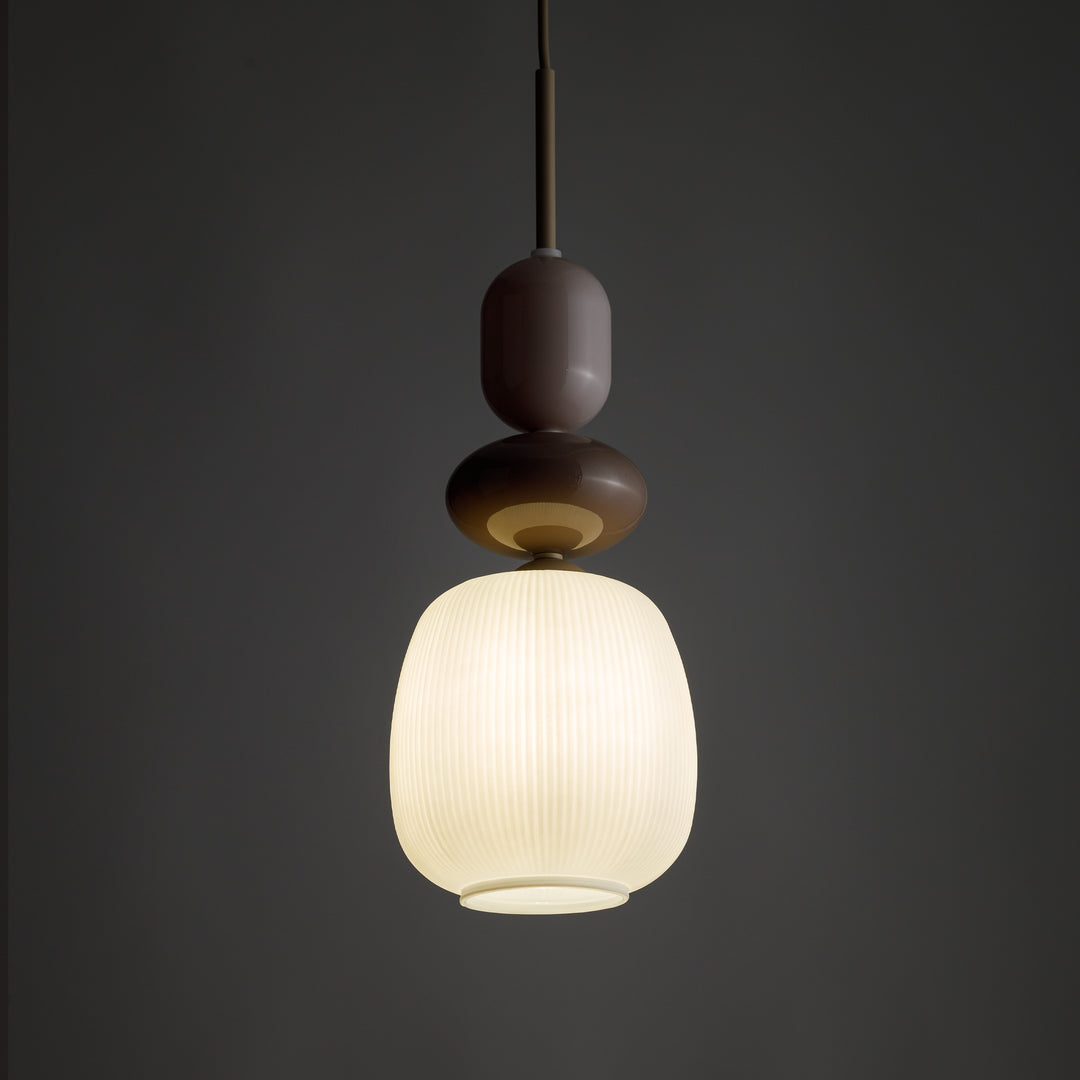 Zen botti takpendel 1-lys-Takpendler-TK Lighting-Brun / Grønn / Konjakk farget-TK-11875-Lightup.no