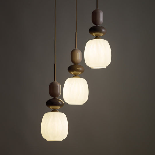 Zen botti takpendel 3-lys-Takpendler-TK Lighting-Beige / Hvit-TK-11872-Lightup.no