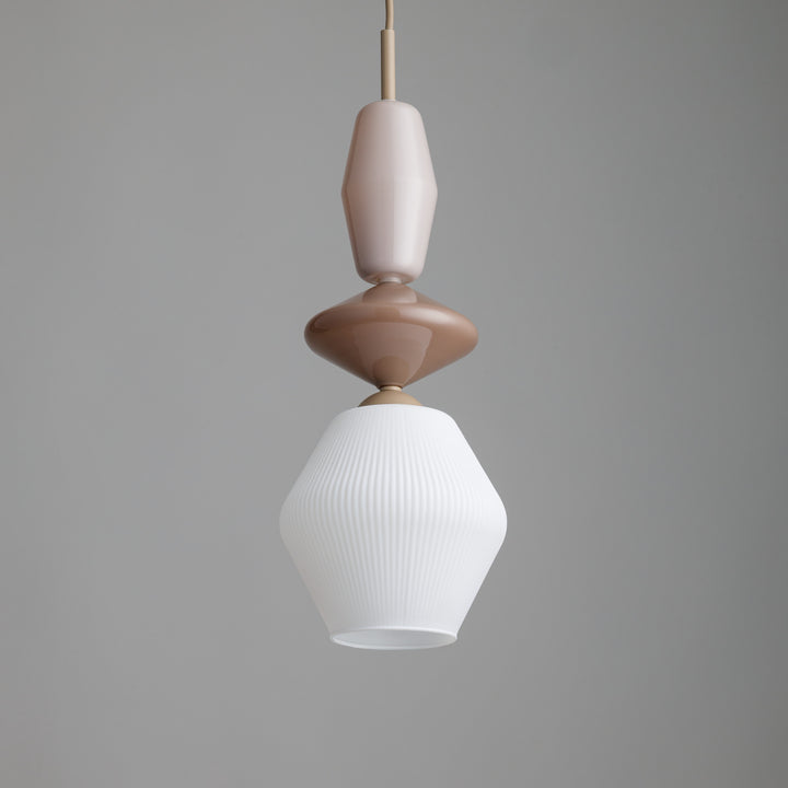 Zen fuso takpendel 1-lys-Takpendler-TK Lighting-Beige / Hvit-TK-11860-Lightup.no