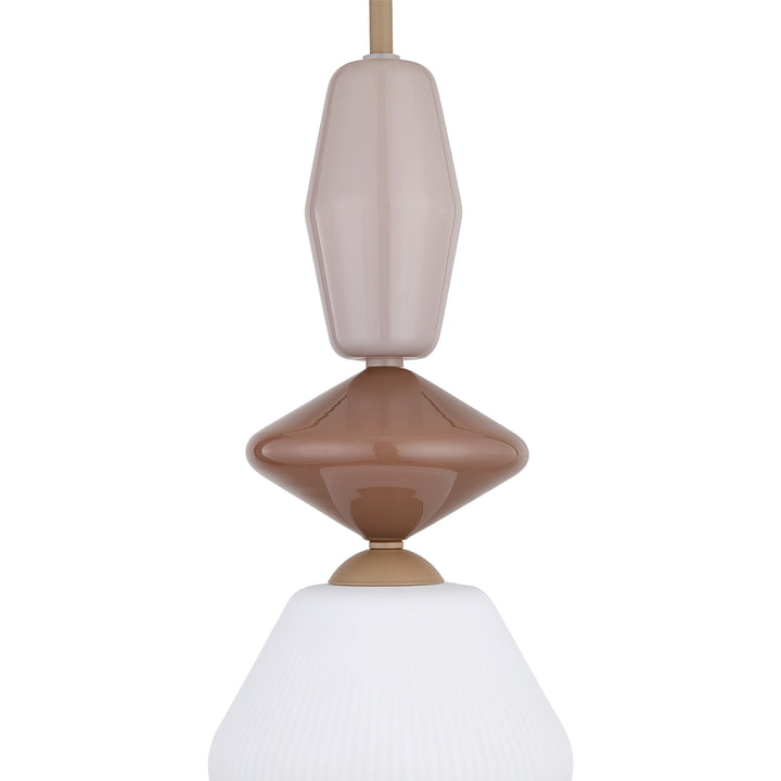 Zen fuso takpendel 1-lys-Takpendler-TK Lighting-Brun / Grønn / Konjakk farget-TK-11865-Lightup.no