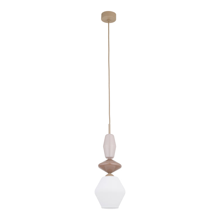 Zen fuso takpendel 1-lys-Takpendler-TK Lighting-Brun / Grønn / Konjakk farget-TK-11865-Lightup.no