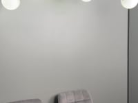 Space taklampe 6 lys - Svart/Opal