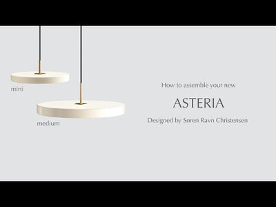 Asteria mini pendel - antrasitt grå