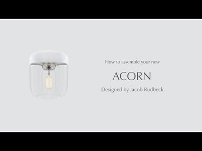 Acorn pendel polert messing