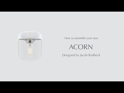 Acorn pendel polert messing