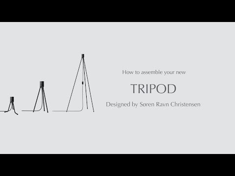 Tripod fot til bordlamper Svart