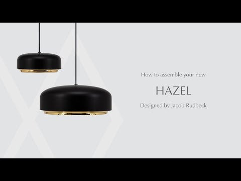 Hazel medium takpendel Svart