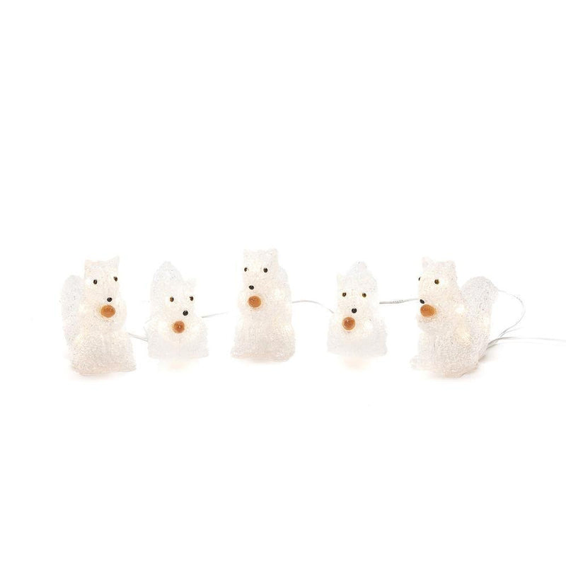 5 Ekorn med varmhvit LED IP44-Julebelysning dekor og pynt ute-Konstsmide-6287-103-Lightup.no