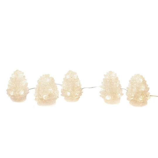 5 Kongler med varmhvit LED IP44-Julebelysning dekor og pynt ute-Konstsmide-6290-103-Lightup.no