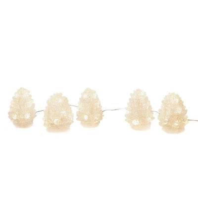 5 Kongler med varmhvit LED IP44-Julebelysning dekor og pynt ute-Konstsmide-6290-103-Lightup.no