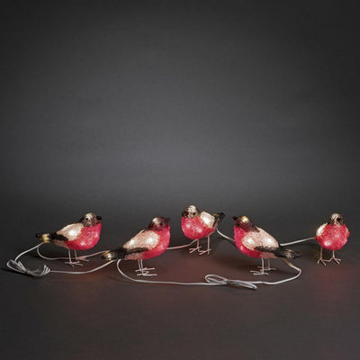5 dompapp i akryl 12 cm-Julebelysning dekor og pynt ute-Konstsmide-6269-203-Lightup.no