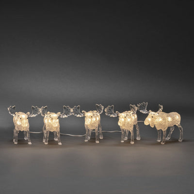 5 elger med varmhvit LED IP44-Julebelysning dekor og pynt ute-Konstsmide-6241-103-Lightup.no