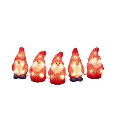 5 nisser med varmhvit LED IP44-Julebelysning dekor og pynt ute-Konstsmide-6240-103-Lightup.no
