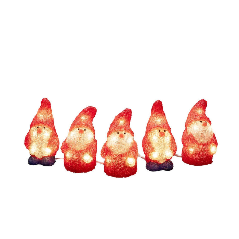 5 nisser med varmhvit LED IP44-Julebelysning dekor og pynt ute-Konstsmide-6240-103-Lightup.no