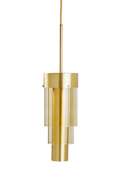 A-spire takpendel 14 cm 16W 3000K dimbar - Golden smoke/Børstet messing-Takpendler-EBB & FLOW-LA102005-Lightup.no