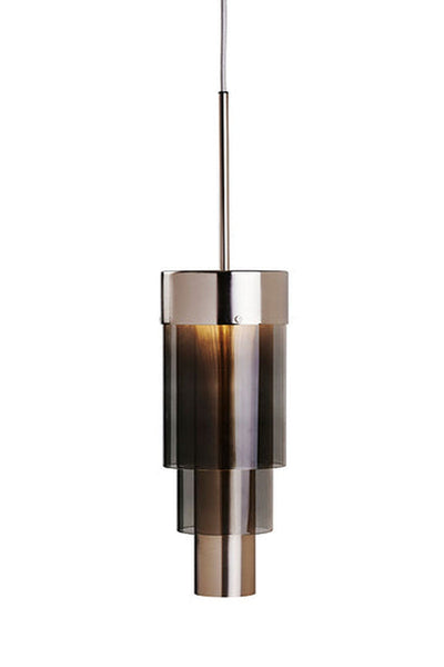 A-spire takpendel 14 cm 16W 3000K dimbar - Røyk/Børstet sølvfarge-Takpendler-EBB & FLOW-LA102013-Lightup.no