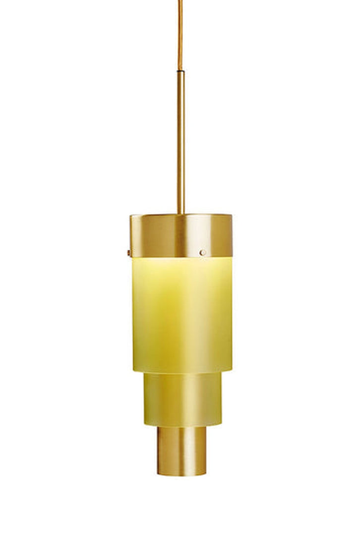 A-spire takpendel 14 cm 16W 3000K dimbar - Sanded olive/Børstet messing-Takpendler-EBB & FLOW-LA102008-Lightup.no