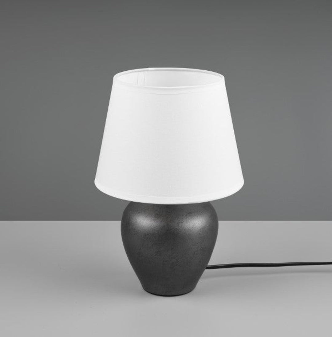 Abby bordlampe - Antikk nikkel/Hvit-Bordlamper-Reality-Trl__R50601001-Lightup.no