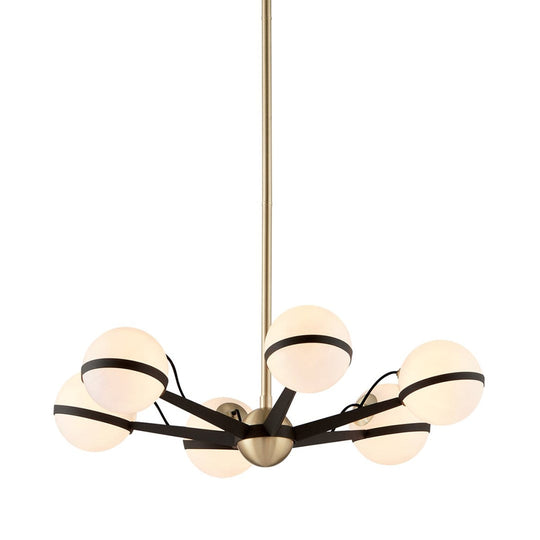 Ace Lysekrone - Matt Gull - Ø70cm-Taklamper-Hudson Valley-Matt gull-Hud__F5303-TBZ/BBA-CE-Lightup.no