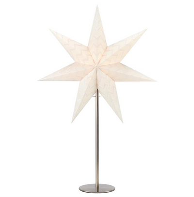 Admira papirstjerne på fot 45cm - Hvit-Julebelysning adventstjerne-Marksløjd-705806-Lightup.no