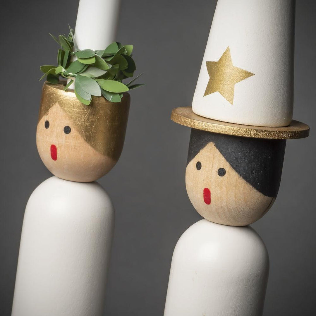 Adventsstake 4 armet Lucia kor-Julebelysning adventsstake-Konstsmide-Hvit-3994-320-Lightup.no