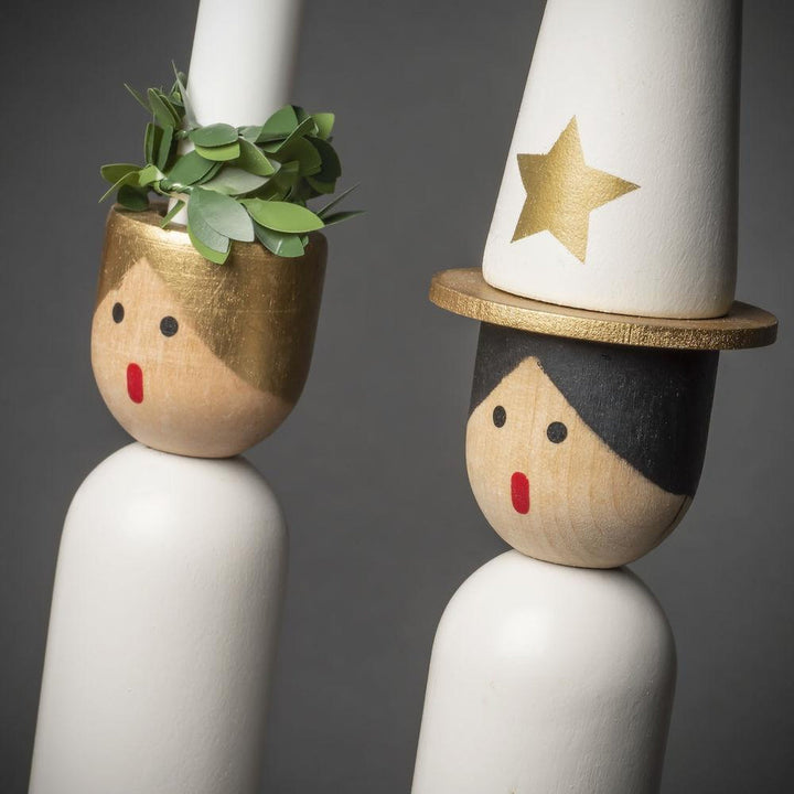 Adventsstake 4 armet Lucia kor-Julebelysning adventsstake-Konstsmide-Hvit-3994-320-Lightup.no