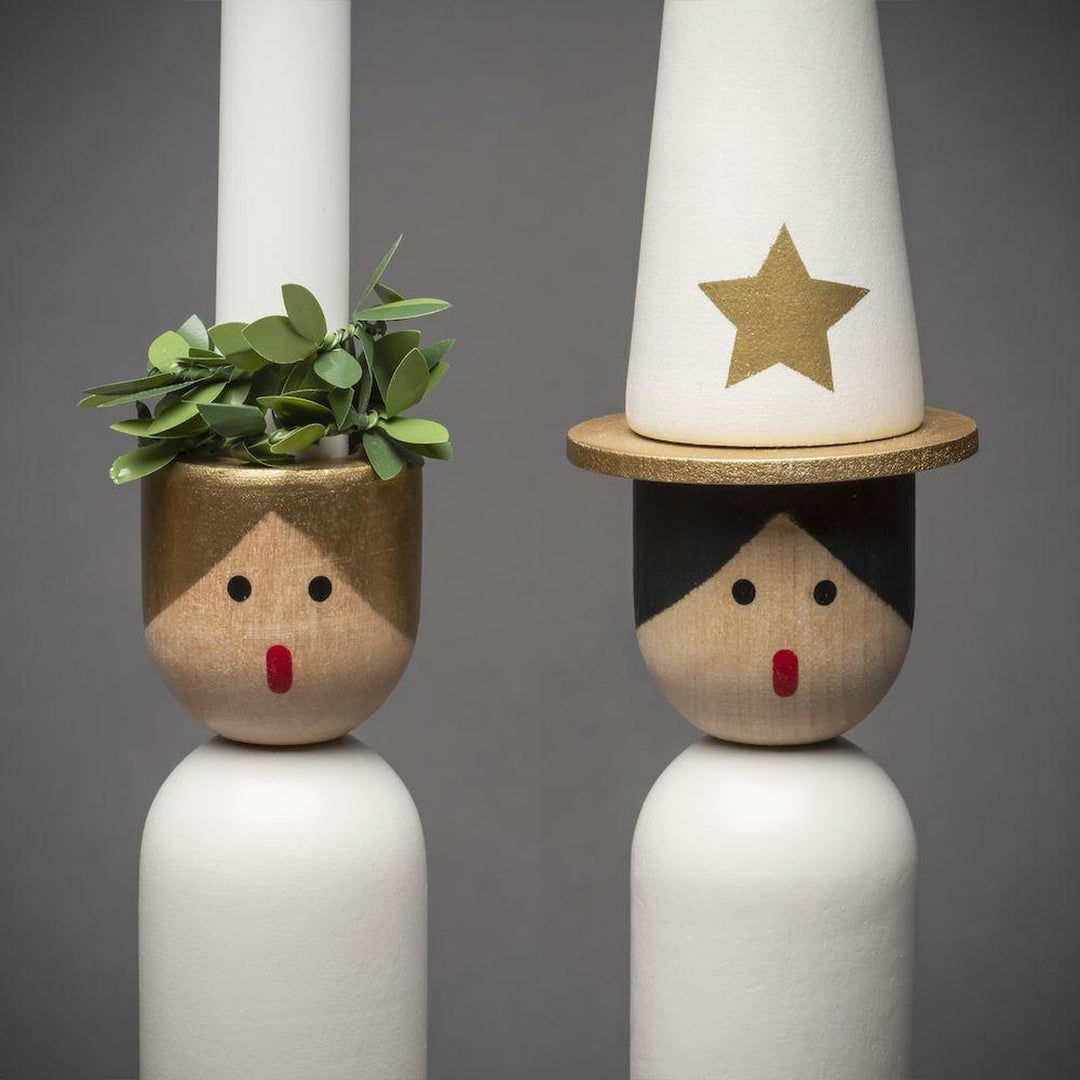 Adventsstake 4 armet Lucia kor-Julebelysning adventsstake-Konstsmide-Hvit-3994-320-Lightup.no