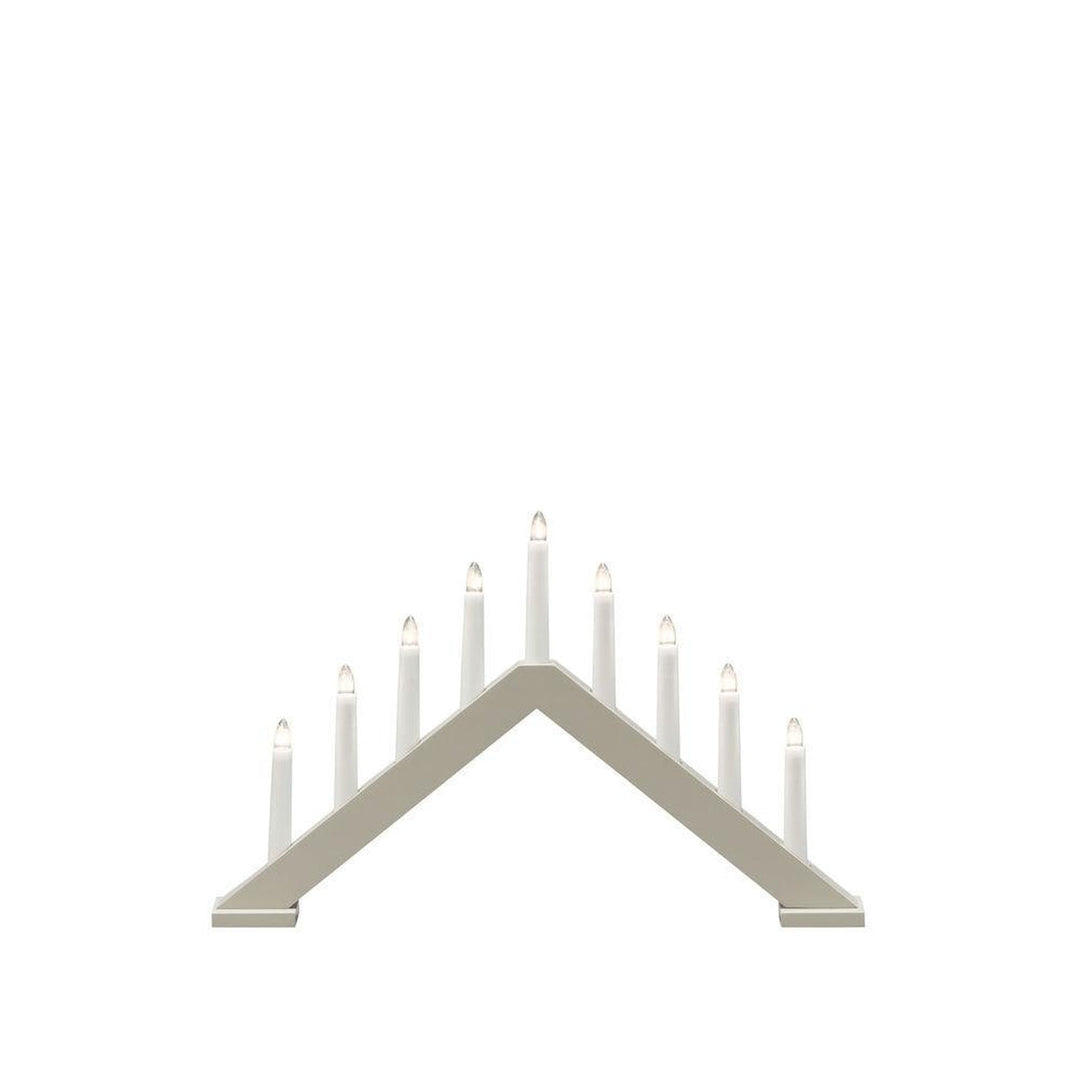 Adventsstake 9 armet - Matt beige-Julebelysning adventsstake-Konstsmide-Beige-3984-975-Lightup.no