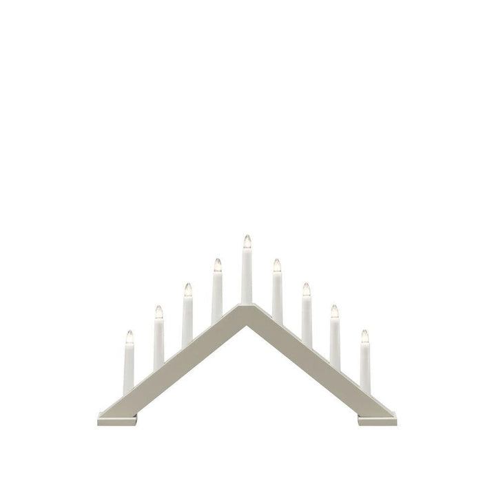 Adventsstake 9 armet - Matt beige-Julebelysning adventsstake-Konstsmide-Beige-3984-975-Lightup.no