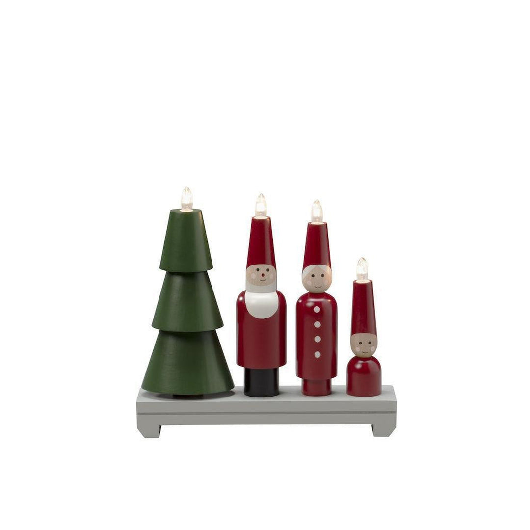 Adventsstake Nisse-Julebelysning adventsstake-Konstsmide-Rød / Grønn-3970-550-Lightup.no