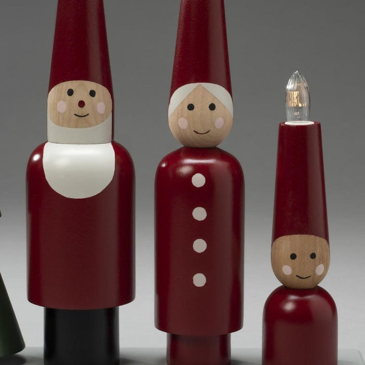 Adventsstake Nisse-Julebelysning adventsstake-Konstsmide-Rød / Grønn-3970-550-Lightup.no