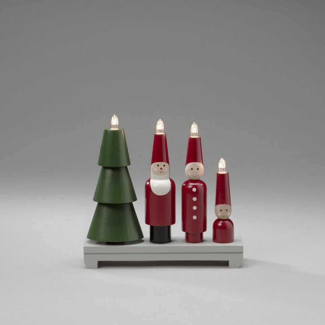Adventsstake Nisse-Julebelysning adventsstake-Konstsmide-Rød / Grønn-3970-550-Lightup.no