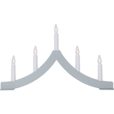 Adventsstake Pagod 5 lys - Grå-Julebelysning adventsstake-Star Trading-645-01-Lightup.no