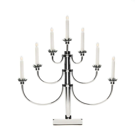 Adventsstake - krom-Julebelysning adventsstake-Konstsmide-Krom-2050-900TR-Lightup.no
