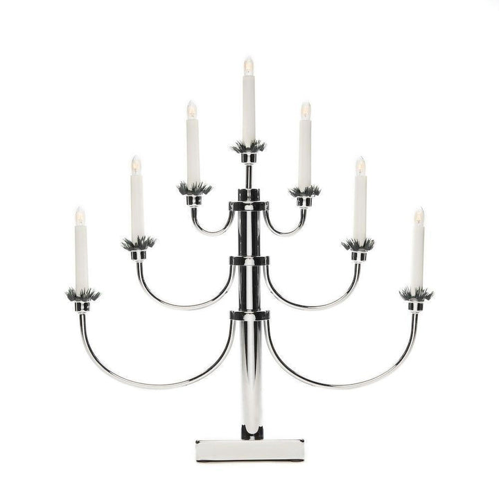 Adventsstake - krom-Julebelysning adventsstake-Konstsmide-Krom-2050-900TR-Lightup.no