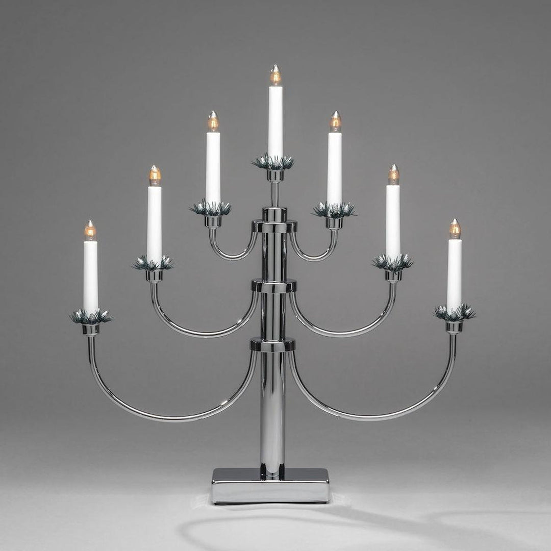 Adventsstake - krom-Julebelysning adventsstake-Konstsmide-Krom-2050-900TR-Lightup.no