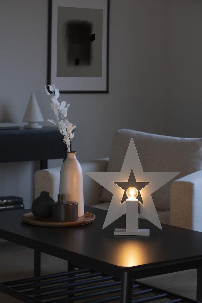 Adventsstjerne på fot 35 cm-Julebelysning adventstjerne-Konstsmide-3563-210-Lightup.no