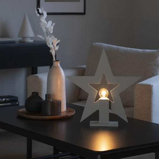Adventsstjerne på fot 35 cm-Julebelysning adventstjerne-Konstsmide-3563-310-Lightup.no