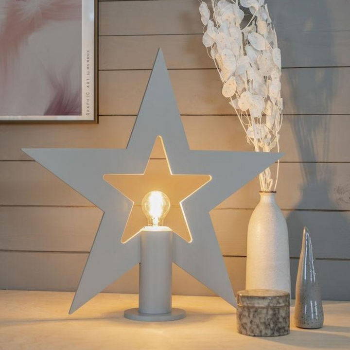 Adventsstjerne på fot 56 cm-Julebelysning adventstjerne-Konstsmide-3562-310-Lightup.no