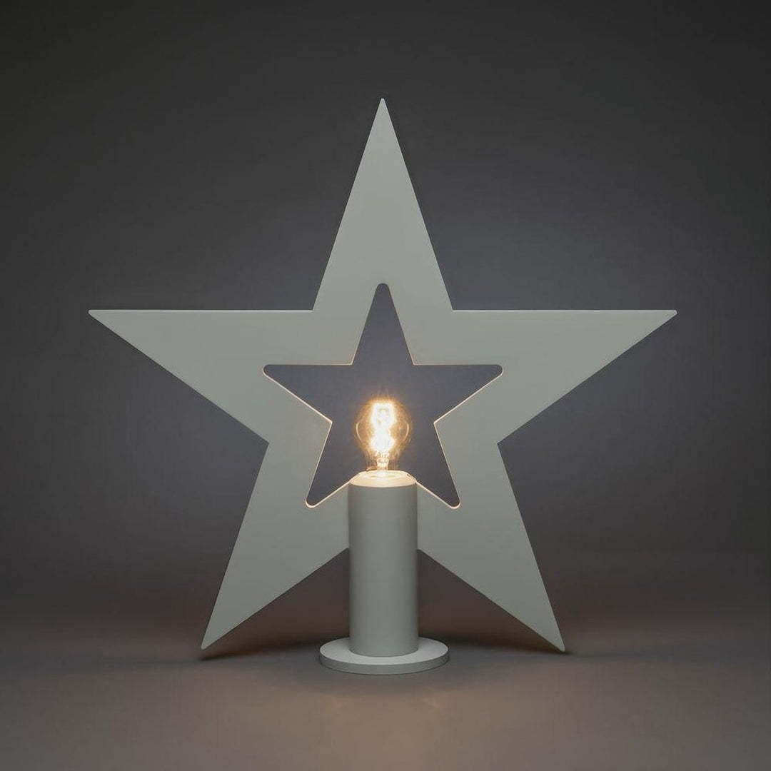 Adventsstjerne på fot 56 cm-Julebelysning adventstjerne-Konstsmide-3562-310-Lightup.no