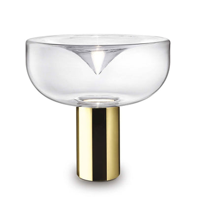 Aella 1968 T bordlampe - Gullfarget/Klart glass-Bordlamper-Leucos-LF-0009244-Lightup.no