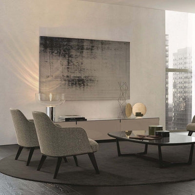 Aella 1968 T bordlampe - Gunmetal/Røykfarget glass-Bordlamper-Leucos-LF-0008697-Lightup.no